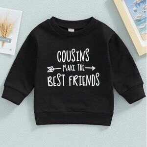 Hazel & Bo Black Cousin Long Sleeve Shirts